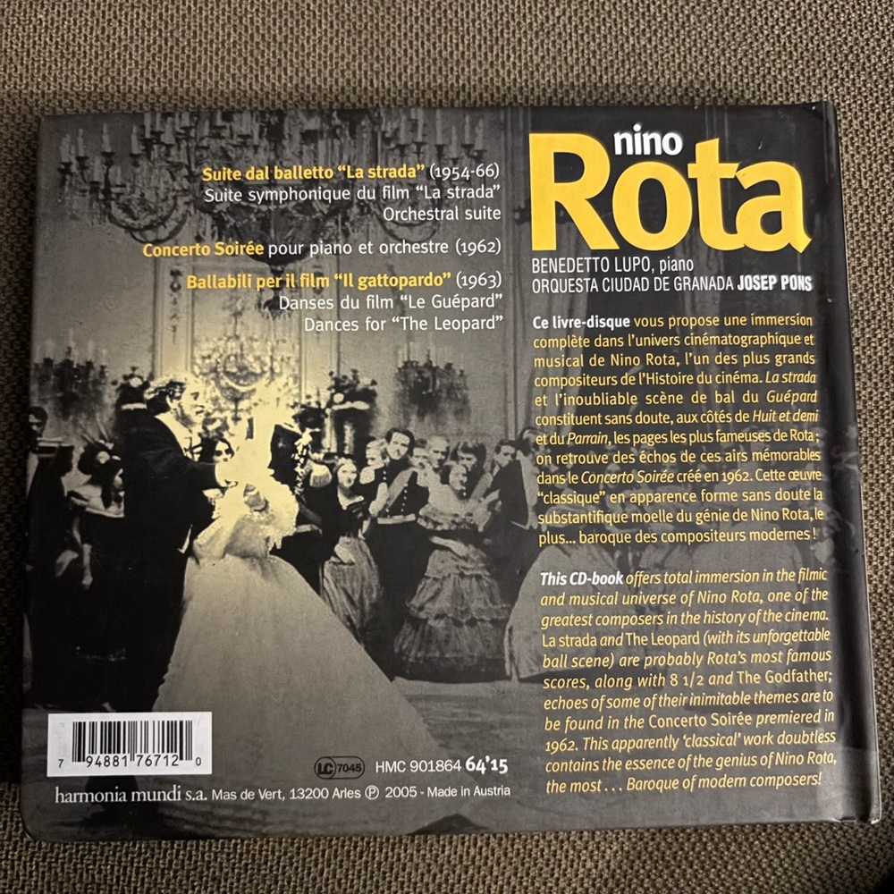 Nino Rota CD Album - Picture 3 of 5